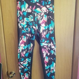 Champion Blue and Pink Mosaic Leggings